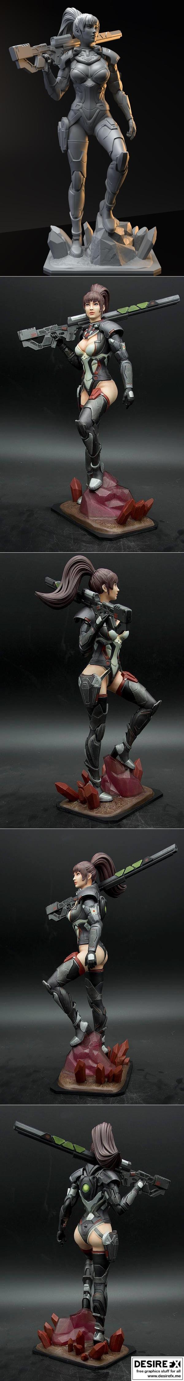 Sogeky 3D打印狙击手模型|Sogeky – Elite Sniper Fanart – 3D Print Model STL