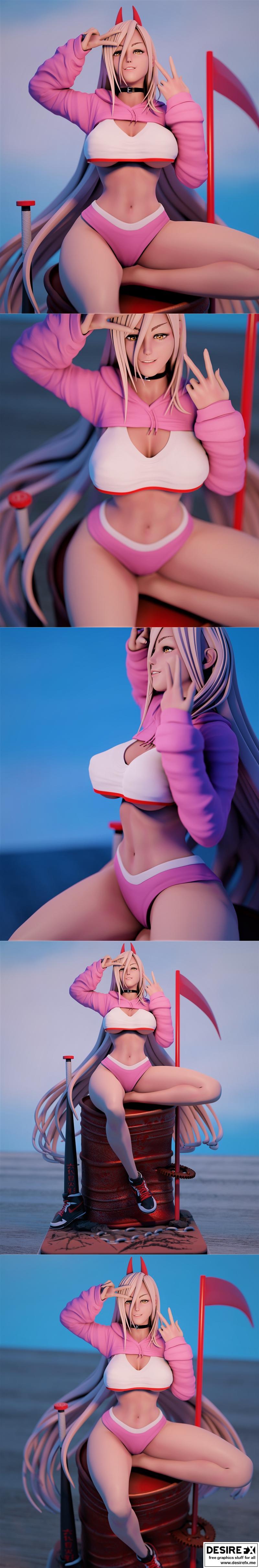 权力游戏：冈萨雷斯人 3D打印模型|Power Ghainsaw man – 3D Print Model STL