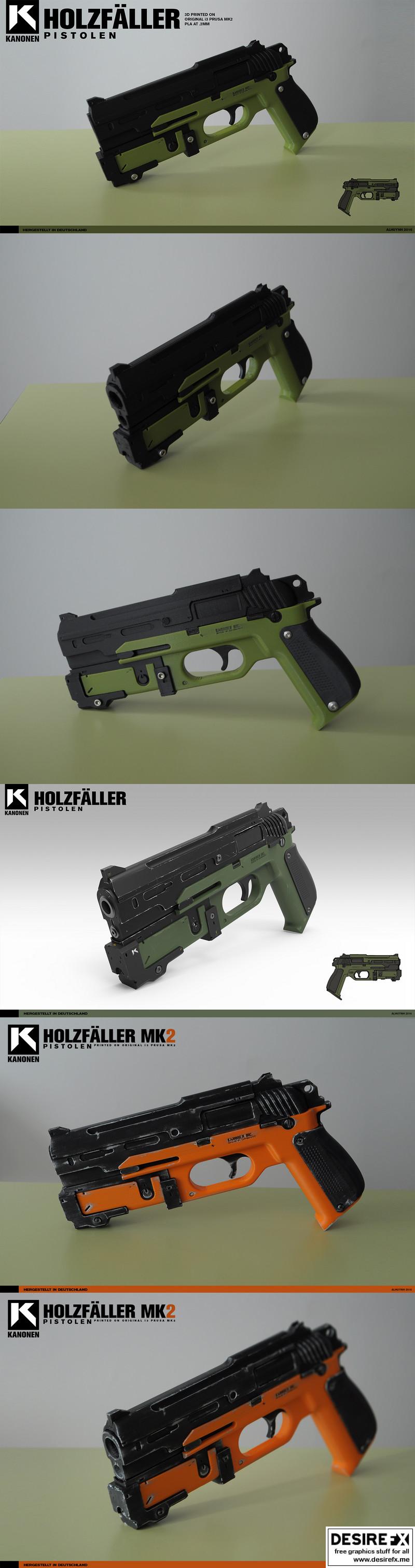 Gun Concept Holzf Ller – 3D打印模型|Gun Concept Holzf Ller – 3D Print Model STL