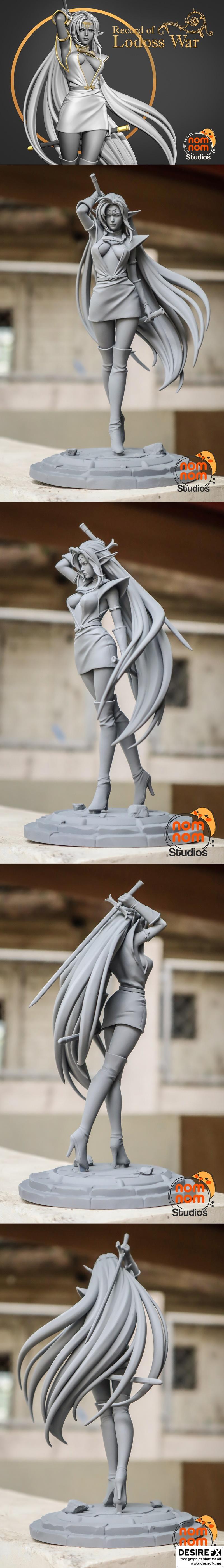 NomNom – Pirotess – 王国的记录 3D打印模型|NomNom – Pirotess – Record of Lodoss War – 3D Print Model STL