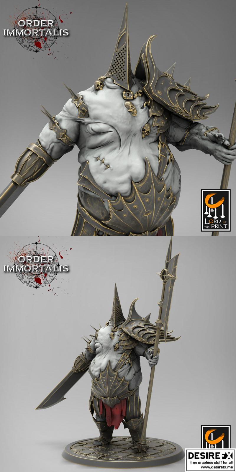 秩序之灵——折磨者立姿 3D打印模型|Order Immortalis – Tormentor Stand – 3D Print Model STL