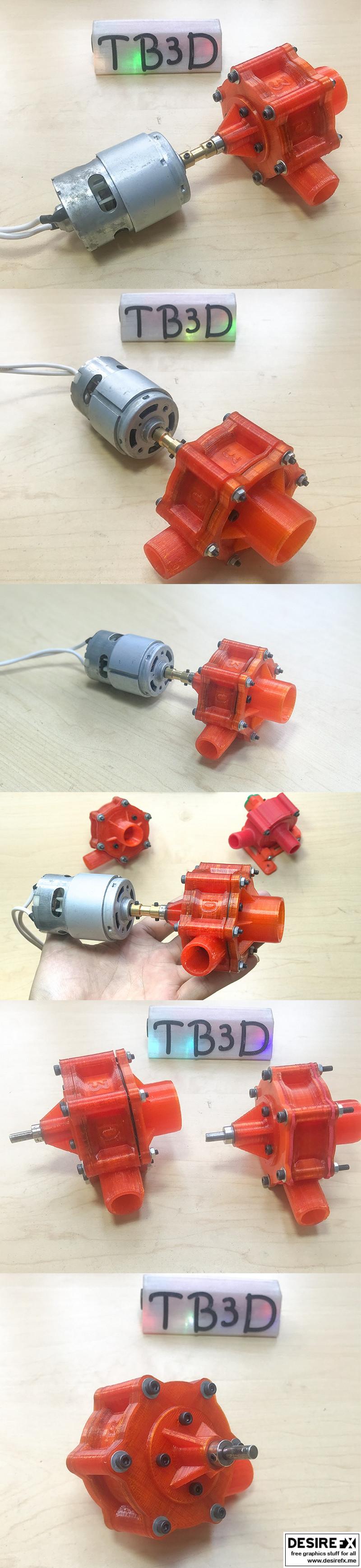 水泵间接电机775款 3D打印模型|Waterpump Indirect Motor 775 Cool – 3D Print Model STL