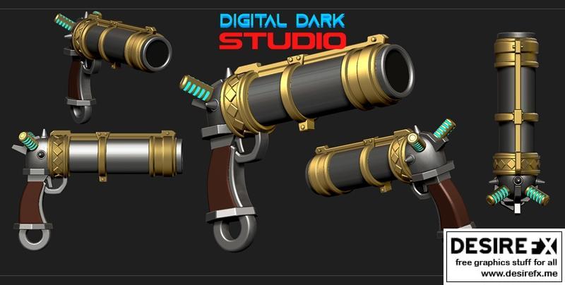 Zap Blaster 3D打印模型|Zap Blaster from Jinx – 3D Print Model STL