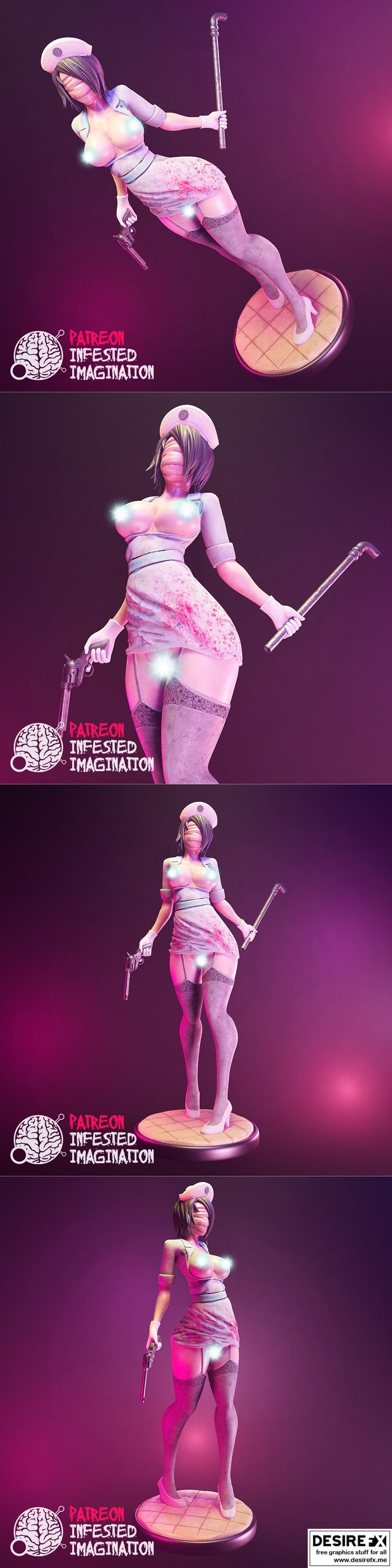 寂静山镇护士 3D打印模型|Silent Hill Nurse – 3D Print Model STL