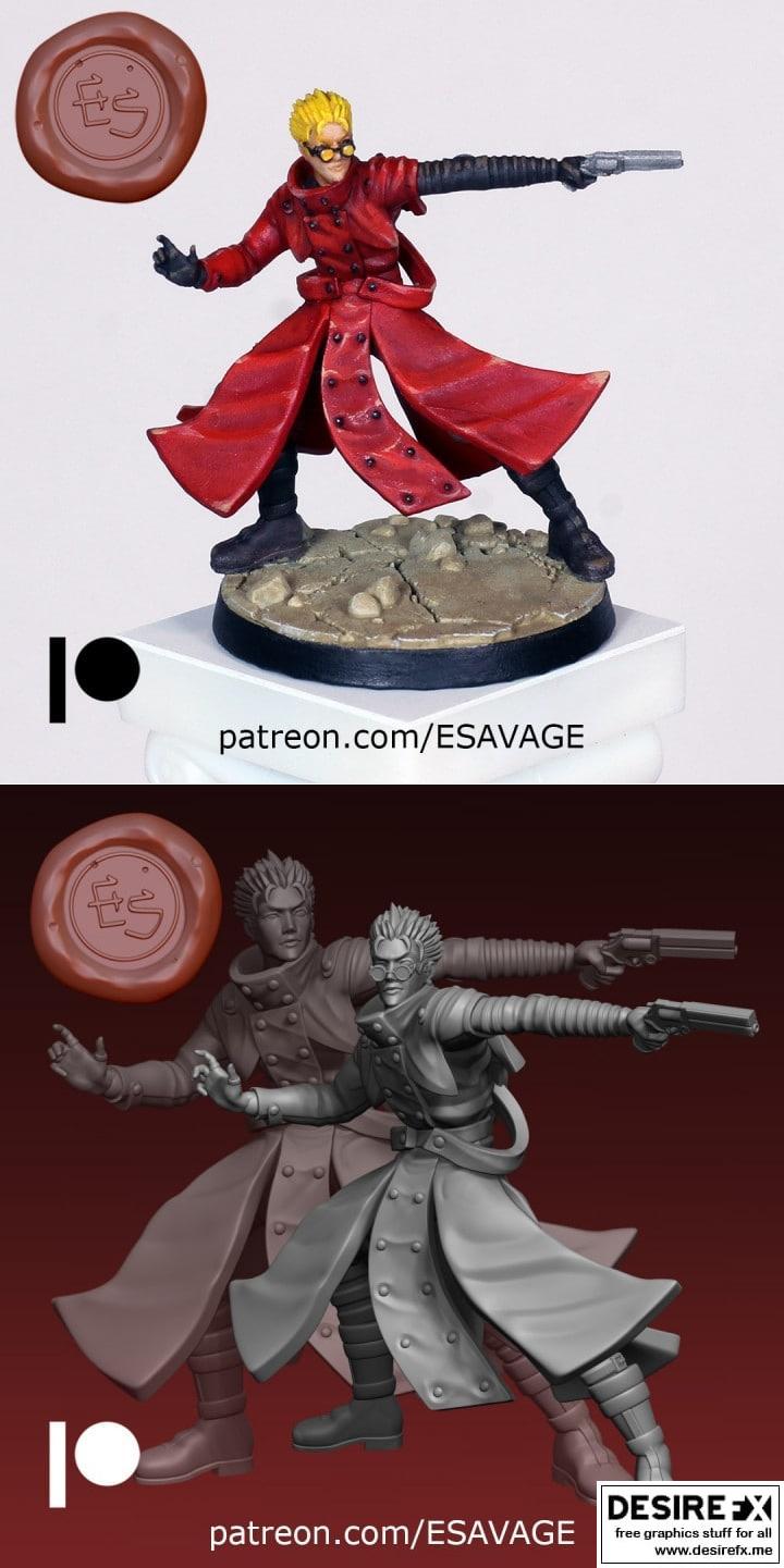 Vash the Stampede 3D打印模型|Vash the Stampede – 3D Print Model STL