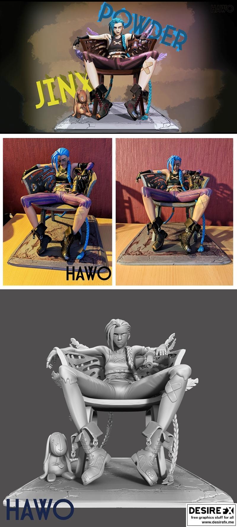 弧光烬粉 3D打印模型|Arcane Jinx Powder – 3D Print Model STL