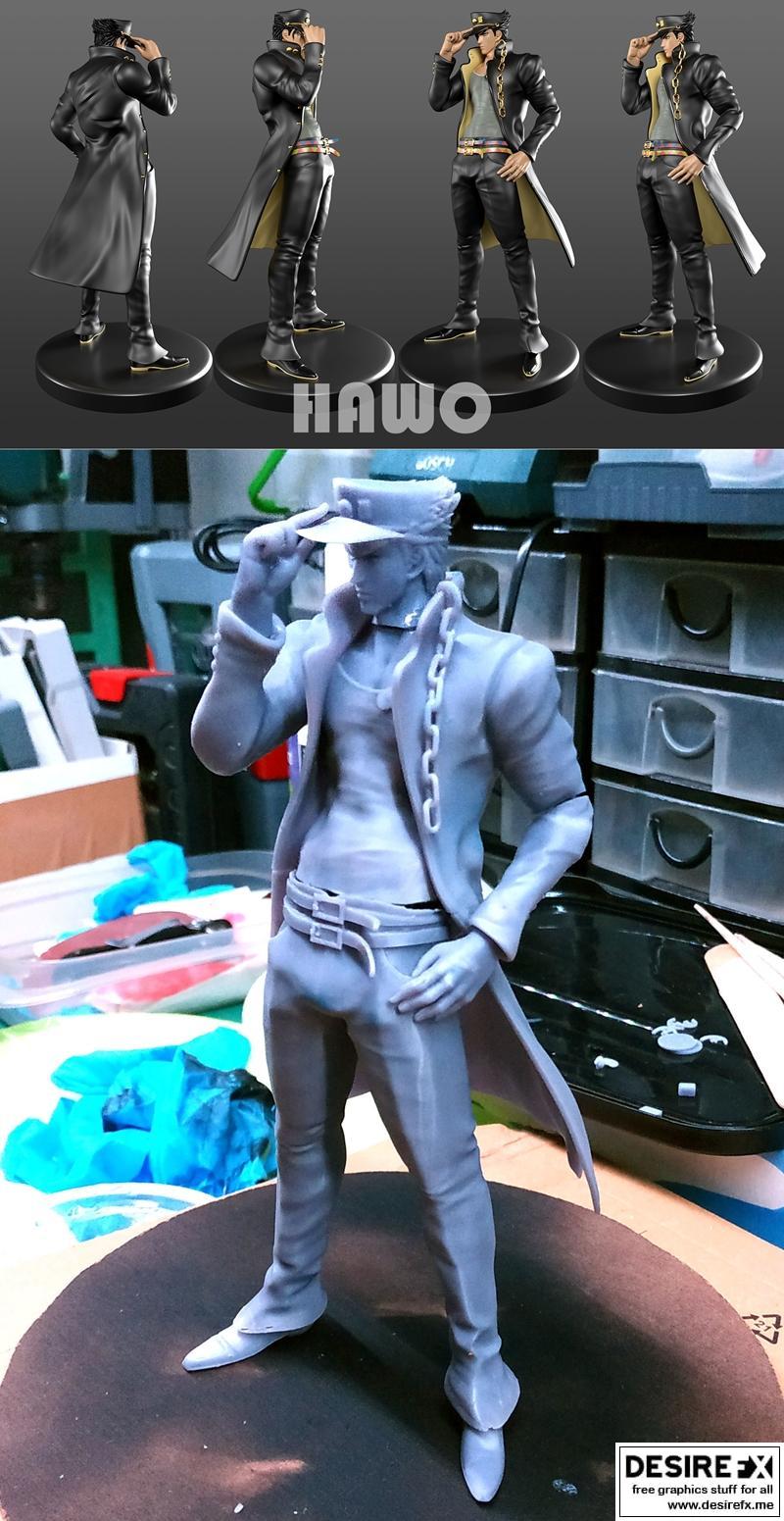 乔纳森·乔斯达 3D打印模型 STL|Jonathan Joestar – 3D Print Model STL