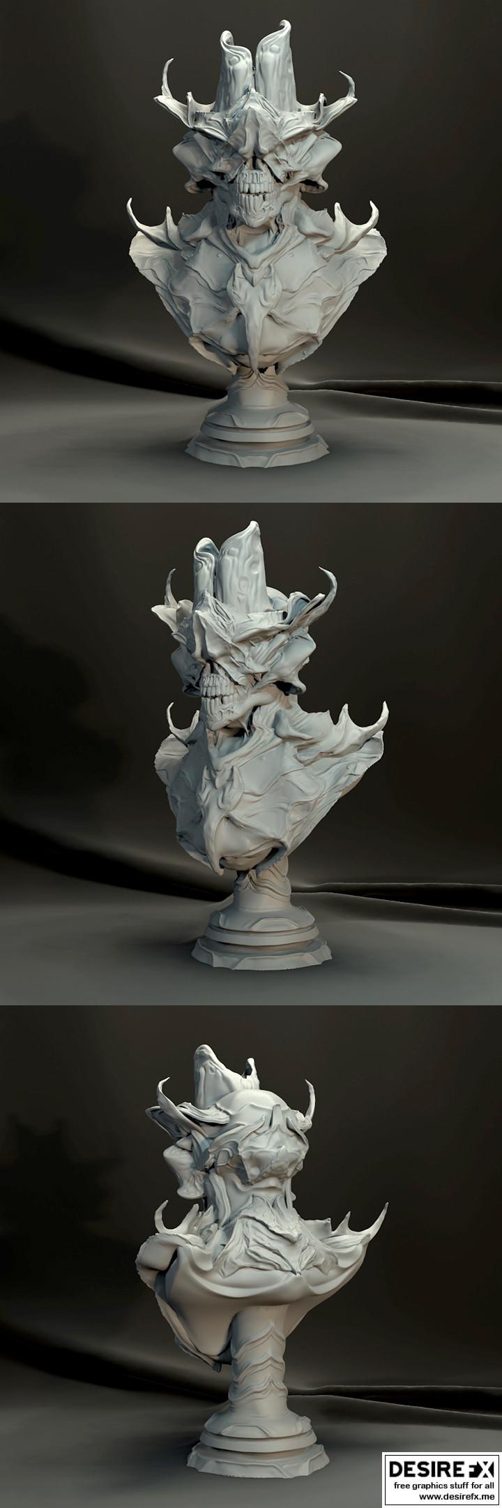 3D打印模型：怪物系列角色造型|Creature Bust – 3D Print Model STL