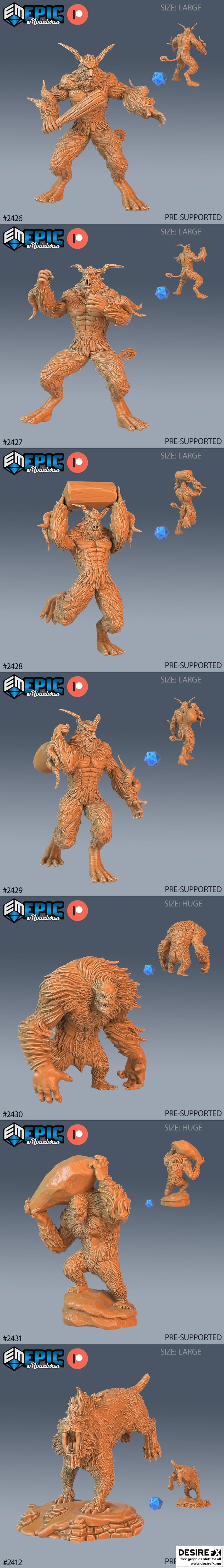 史诗迷你模型——古代寒境——即将到来——3D打印模型|Epic Miniatures – Ancient Cold – Incoming – 3D Print Model STL