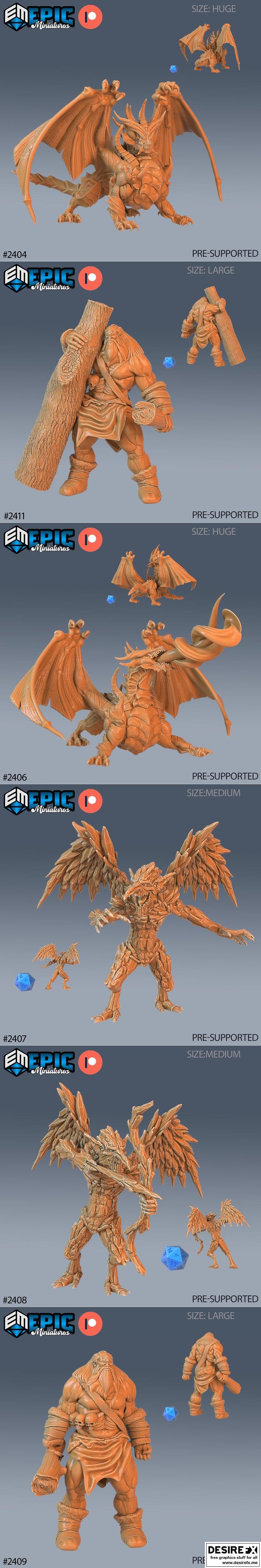 史诗迷你模型——古代寒境——即将到来——3D打印模型|Epic Miniatures – Ancient Cold – Incoming – 3D Print Model STL