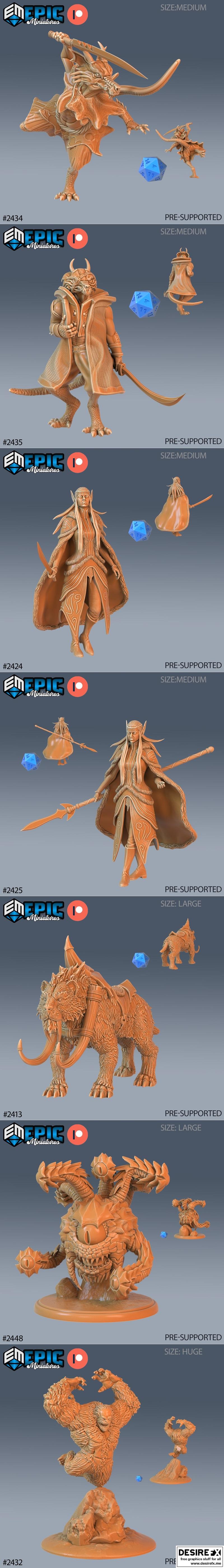史诗迷你模型——古代寒境——即将到来——3D打印模型|Epic Miniatures – Ancient Cold – Incoming – 3D Print Model STL