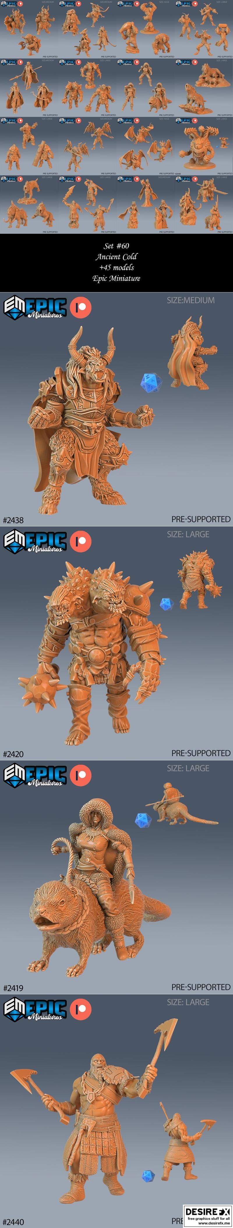 史诗迷你模型——古代寒境——即将到来——3D打印模型|Epic Miniatures – Ancient Cold – Incoming – 3D Print Model STL