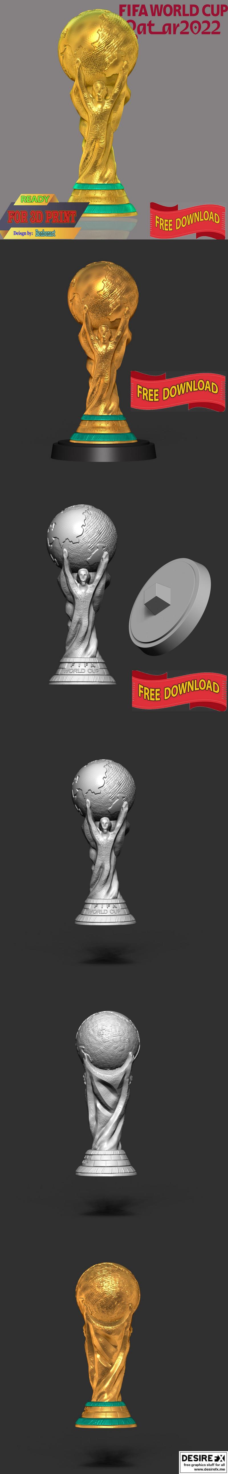 FIFA世界杯 3D打印模型|Trophy FIFA World Cup – 3D Print Model STL
