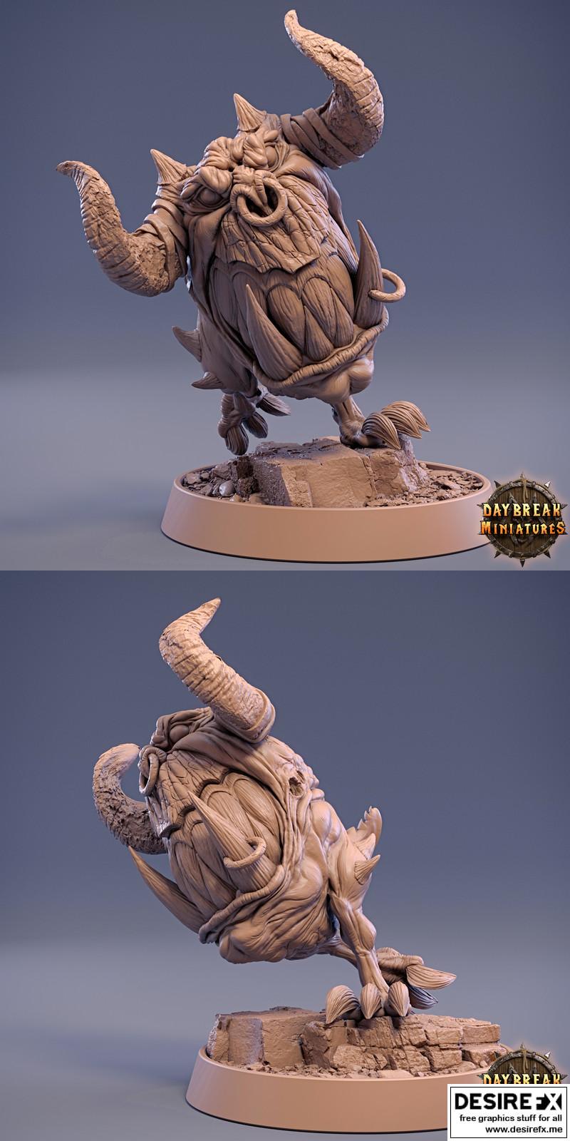晨曦生物包：鱿鱼1 3D打印模型|Daybreak Creature Pack Squig 1 – 3D Print Model STL