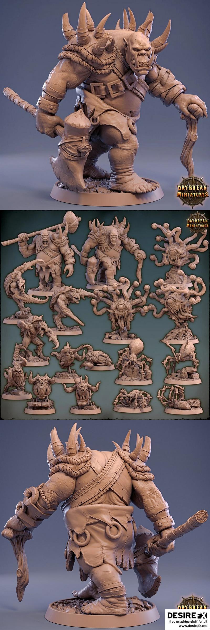 Ogre 1日出迷你模型 3D打印 STL|Ogre 1 Daybreak Miniatures – 3D Print Model STL