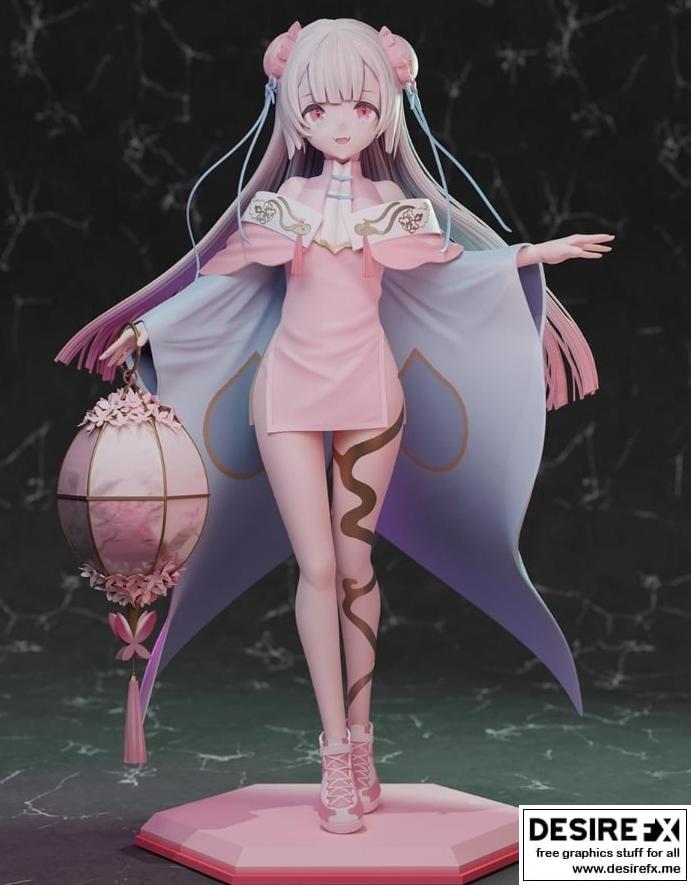 中国风服饰 3D打印模型|China Dress – 3D Print Model STL