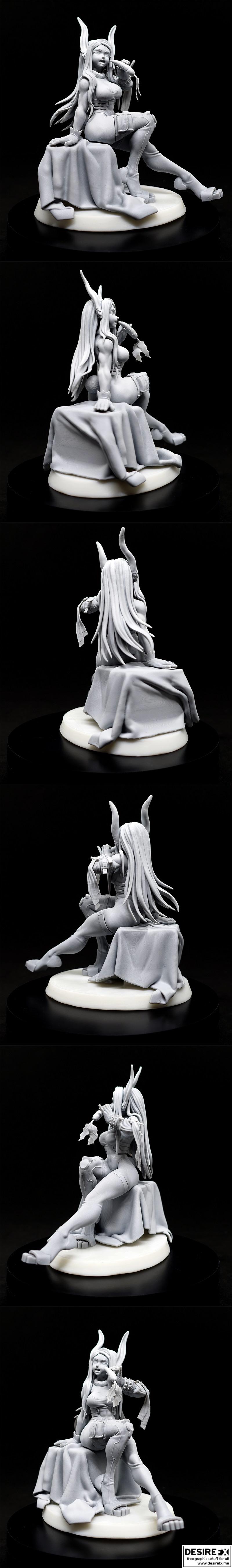 我的英雄academia - 米洛 - 3D打印模型|My Hero Academia – Rabbit Mirko – 3D Print Model STL