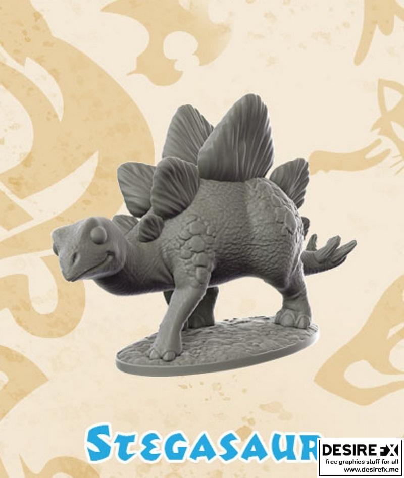 Stegasaur 3D打印模型|Stegasaur – 3D Print Model STL