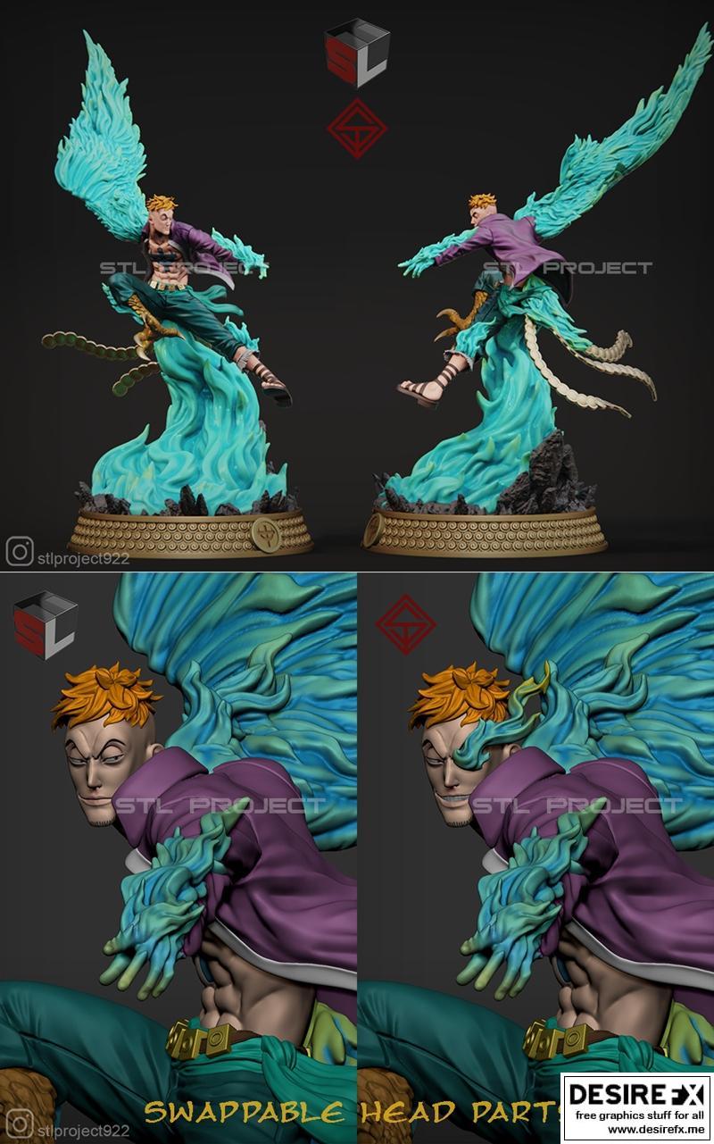 迪奥拉姆亚 一人队 3D打印模型|Marco Diorama One Piece – 3D Print Model STL