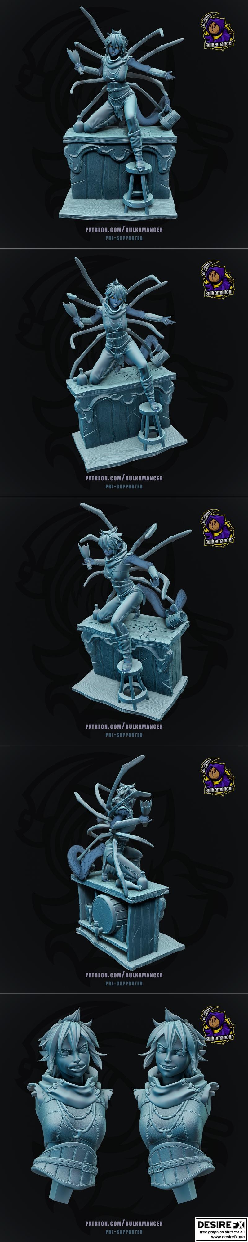 Wenduag 正义之怒 3D打印模型|Wenduag – Pathfinder – Wrath of the Righteous – 3D Print Model STL