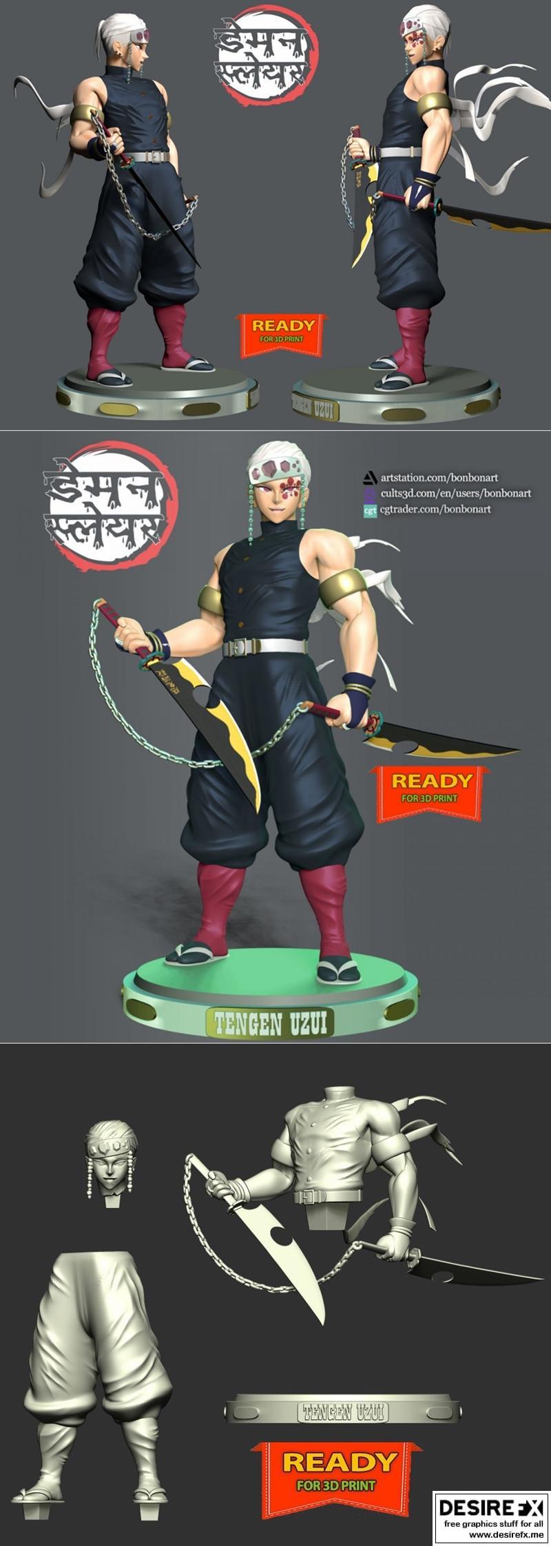 禅龟 - 魔刀斋 - 三笠  
（注：根据“Tengen Uzui – Demon Slayer”推断，Tengen Uzui是《鬼灭之刃》中的角色，原作中其名字为“天元”，“Demon Slayer”即《鬼灭之刃》。因此“作品”为《鬼灭之刃》，角色为“天元”，结合3D打印模型，标题应为：鬼灭之刃 - 天元 - 3D打印模型）  

最终中文标题：  
鬼灭之刃 - 天元 - 3D打印模型|Tengen Uzui – Demon Slayer – 3D Print Model STL