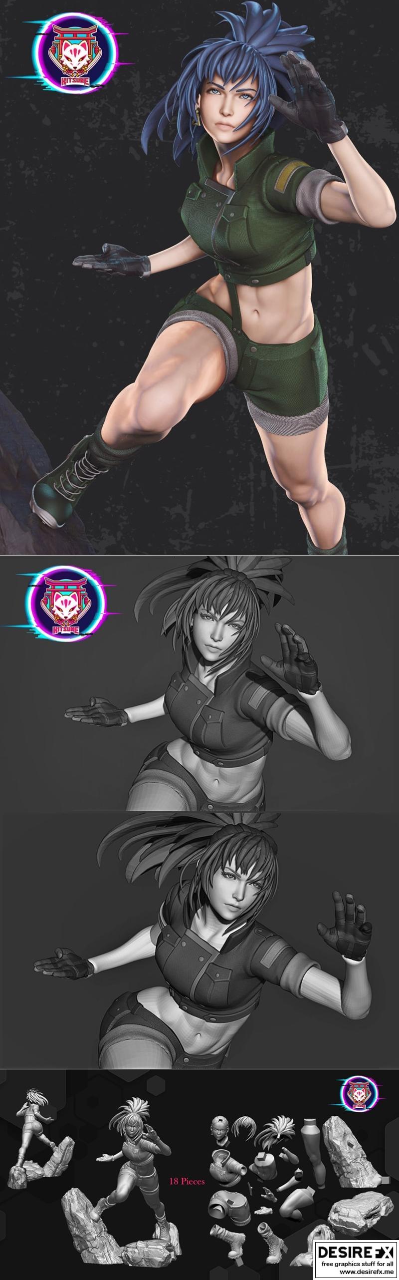 莱娜·海德恩 3D打印模型 STL|Leona Heidern – 3D Print Model STL