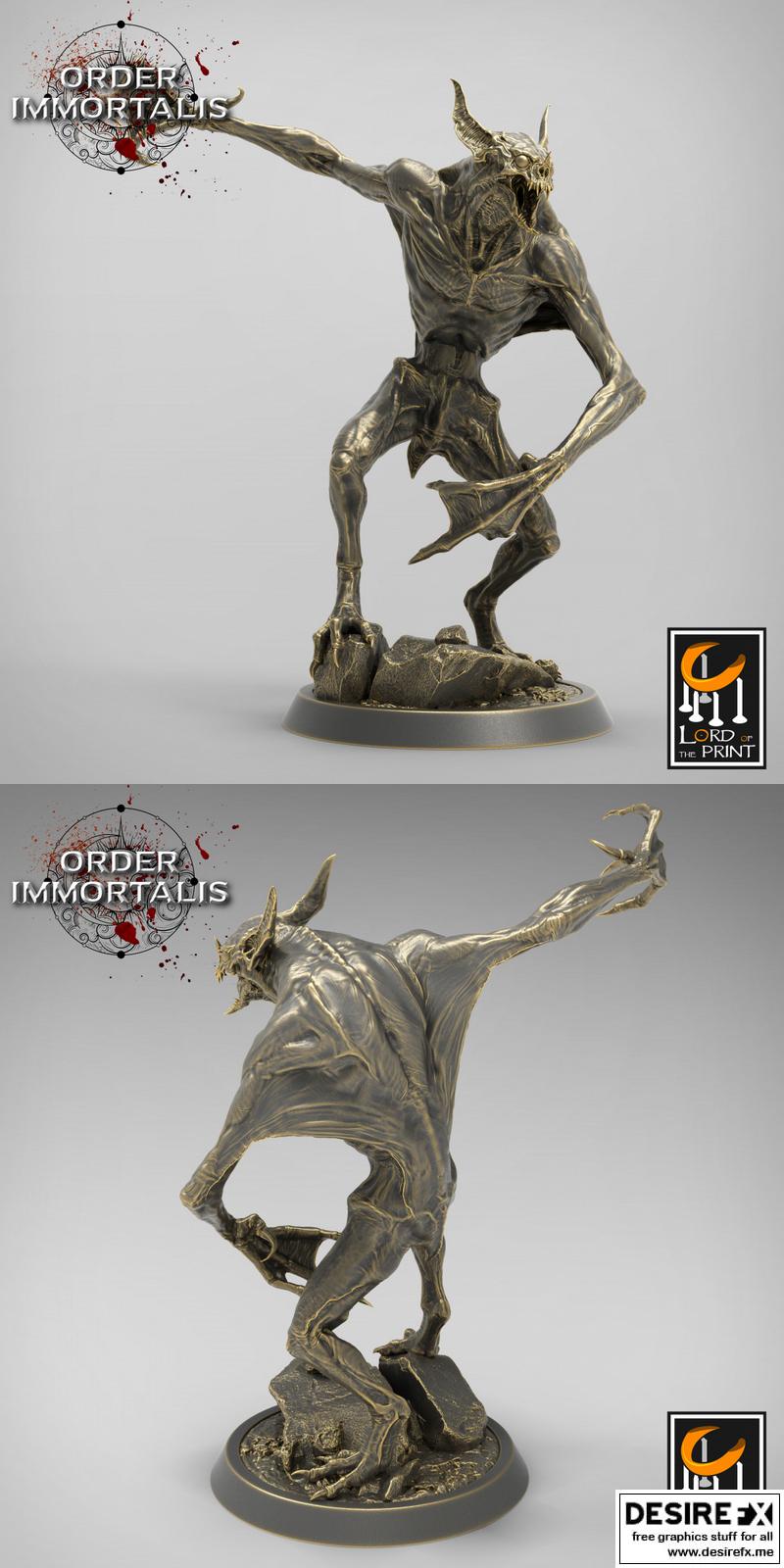 永恒之誓——不完美吸血鬼攻击 3D打印模型|Order Immortalis – Imperfect Vampire Attack – 3D Print Model STL