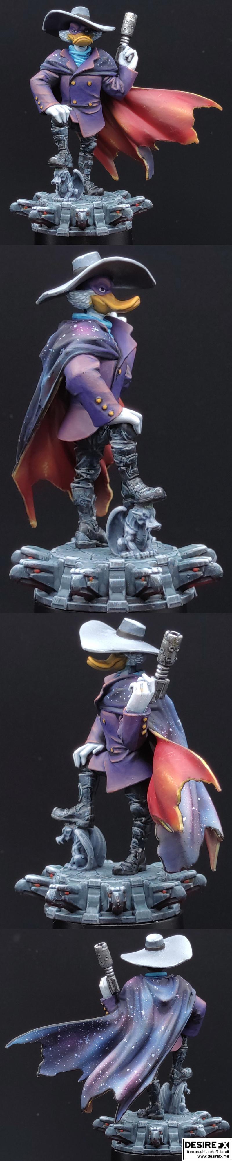 黑暗飞翼鸭 3D打印模型|Darkwing Duck – 3D Print Model STL