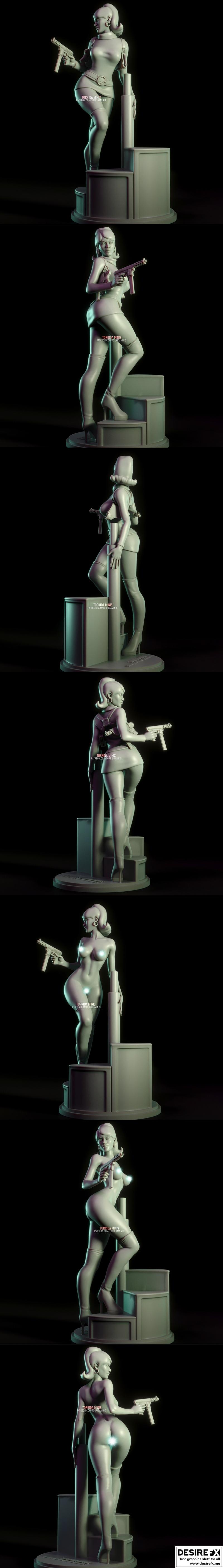 Lana Kane 3D打印迷你模型|Lana Kane – Torrida Minis – 3D Print Model STL