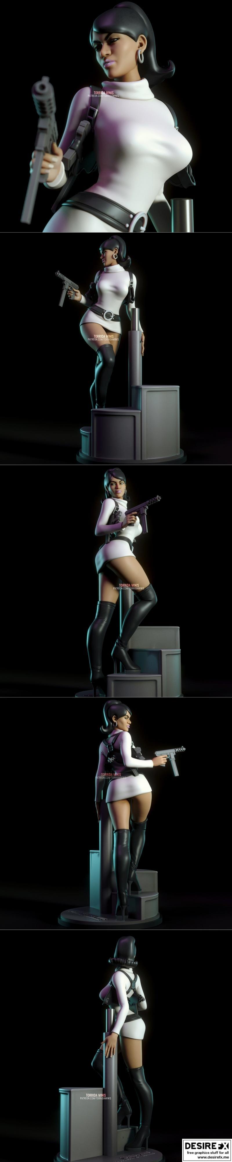 Lana Kane 3D打印迷你模型|Lana Kane – Torrida Minis – 3D Print Model STL