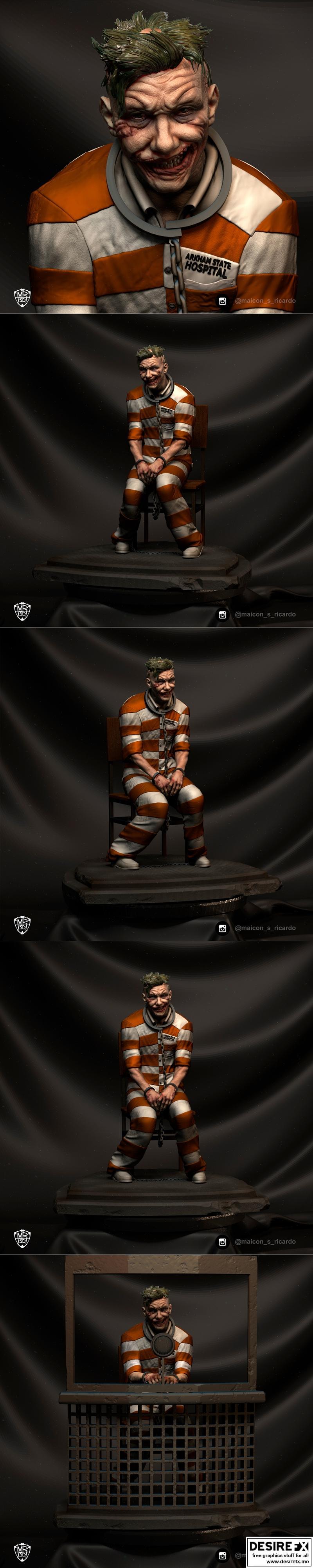 小丑巴里·科根 3D打印模型|Joker Barry Keoghan fan art – 3D Print Model STL