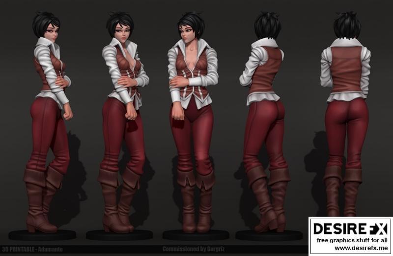 Adamante - 3D打印动漫模型|Adamante – 3D Print Model STL