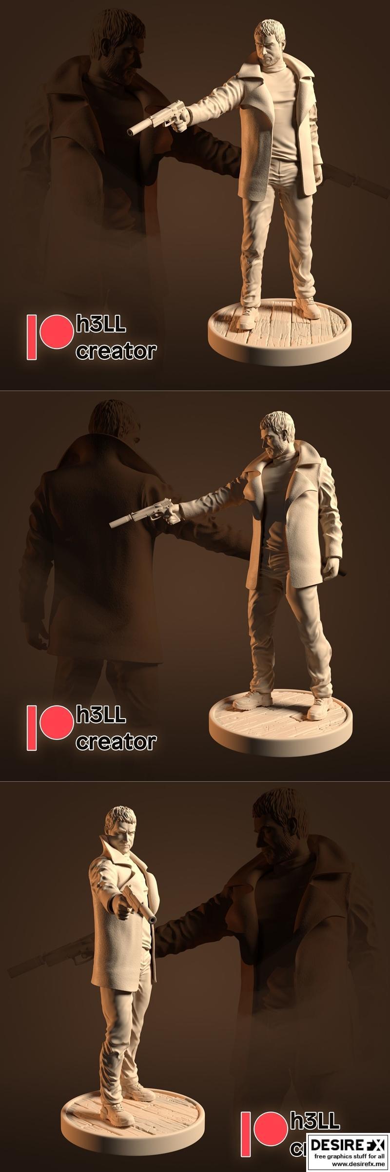 克里斯·雷德菲尔德 3D打印模型 STL|Chris Redfield – 3D Print Model STL