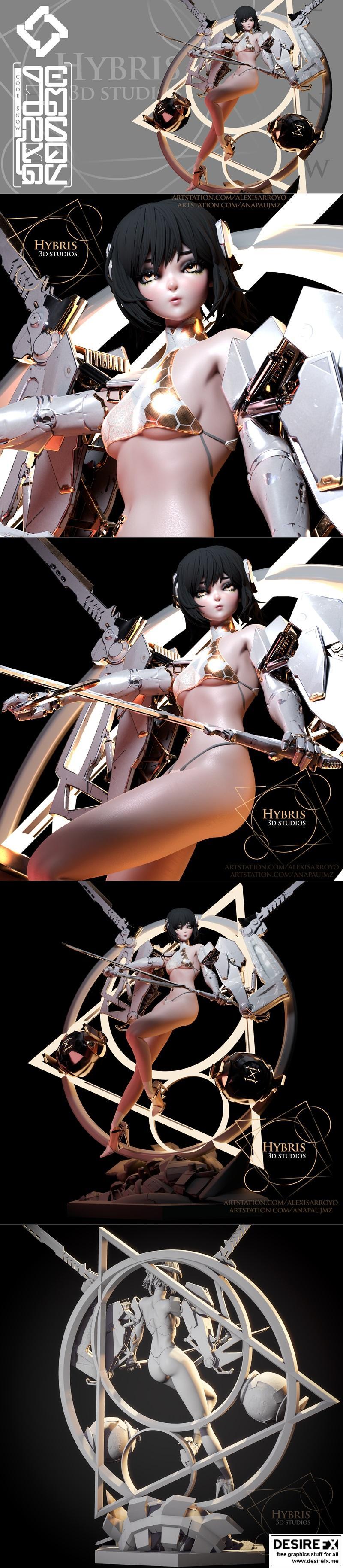 Code SNOW – 3D打印雪之精灵模型|Code SNOW – 3D Print Model STL