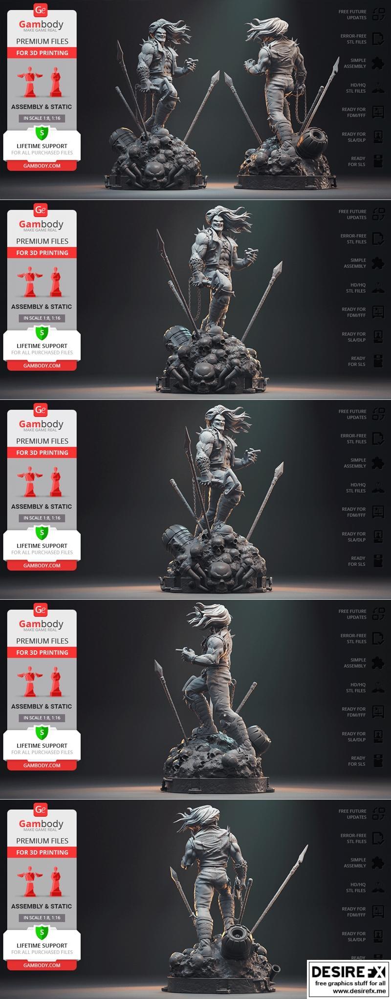 Lobo（Gambody）3D打印模型|Lobo (Gambody) – 3D Print Model STL