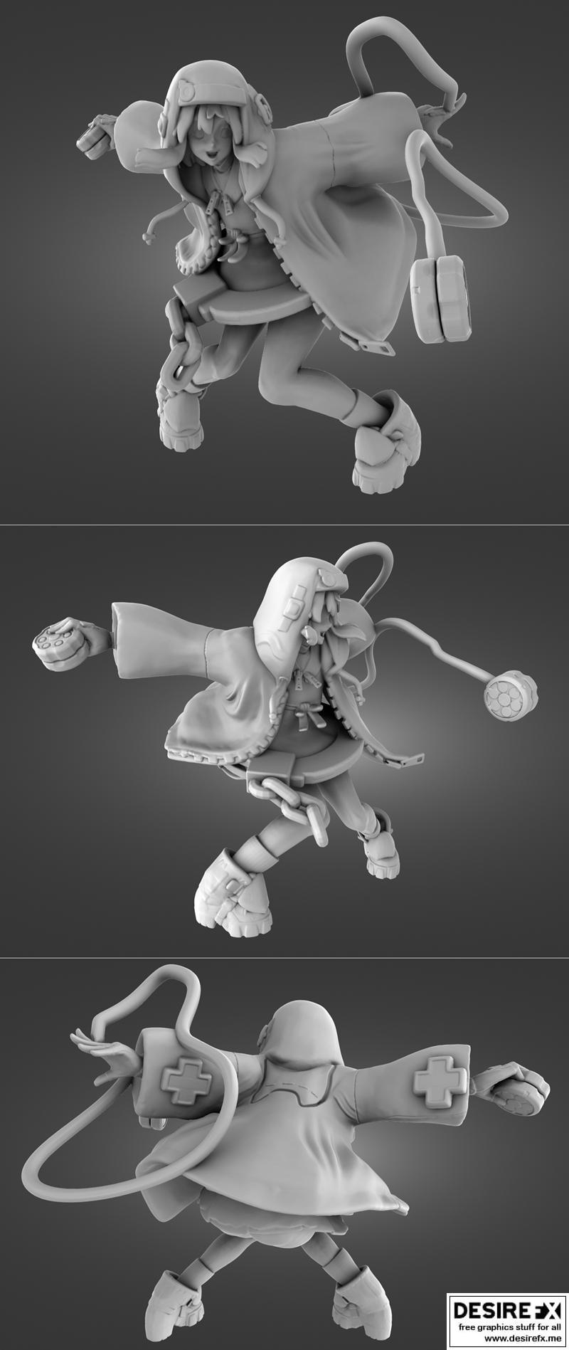 Bridget 3D打印模型 断罪者（Guilty Gear Strive）|Bridget Guilty Gear Strive – 3D Print Model STL