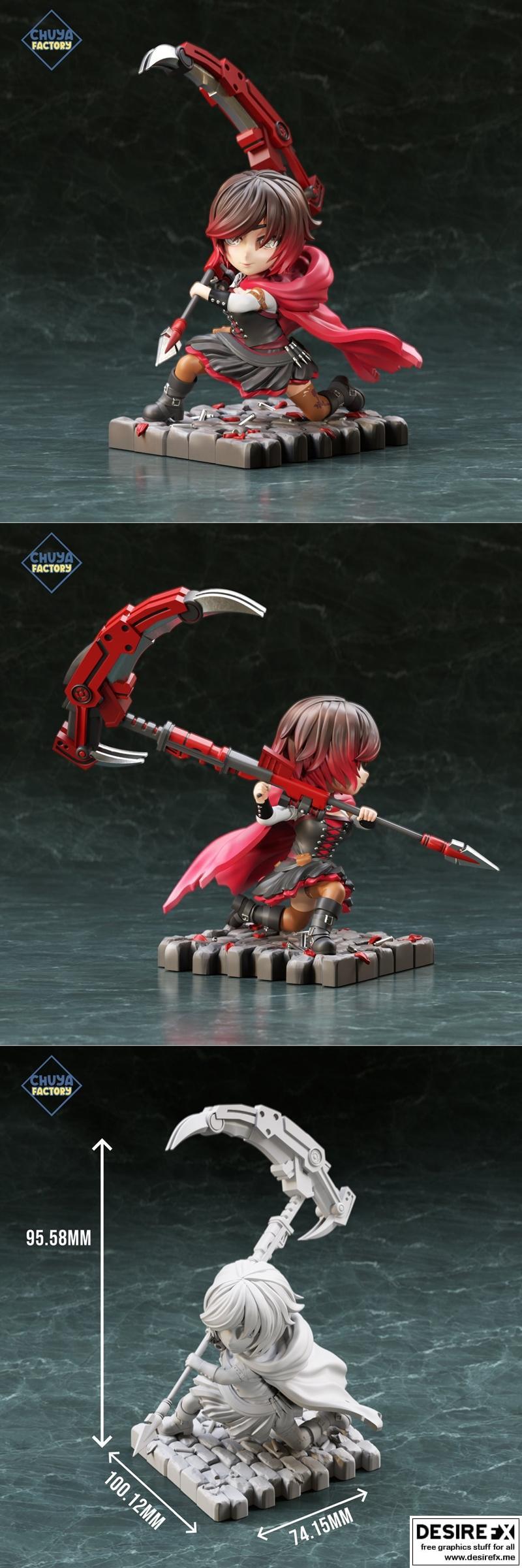 Ruby Rose 3D打印模型|Ruby Rose – 3D Print Model STL