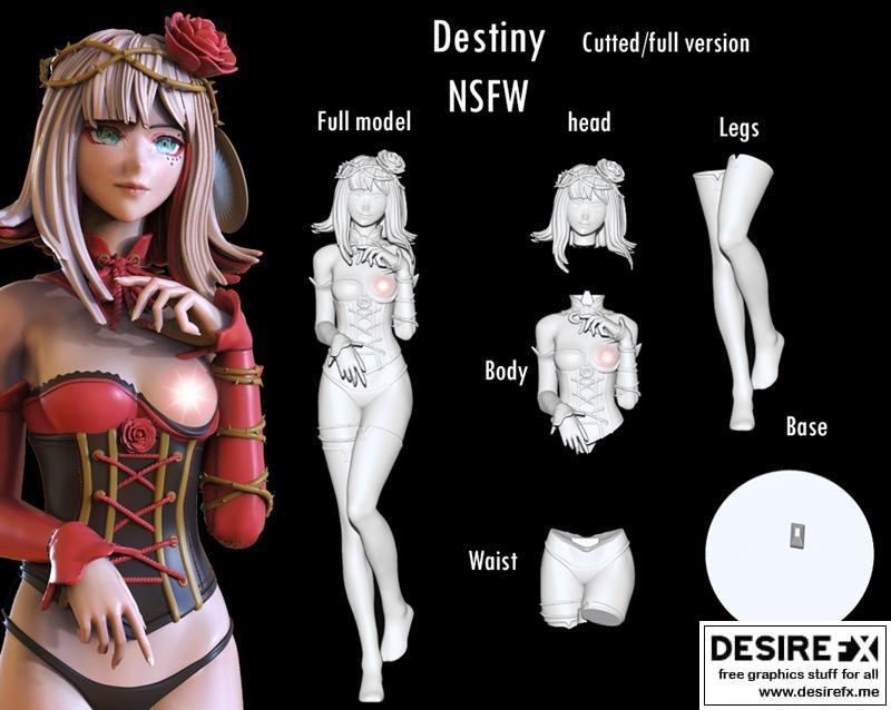 命运NSFW版 3D打印模型|Destiny NSFW Version – 3D Print Model STL