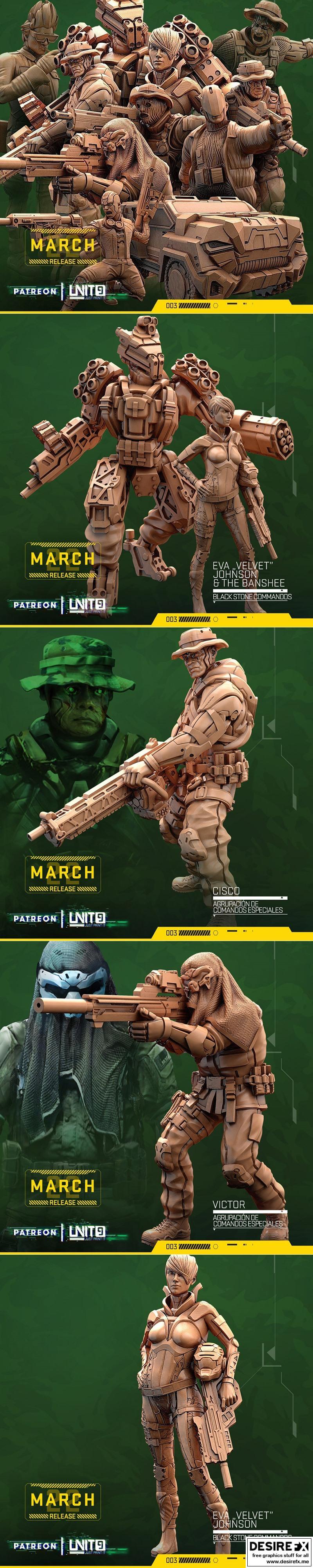 3D打印模型：赛博朋克2077-艾黛尔|Unit 9 March 2022 – 3D Print Model STL