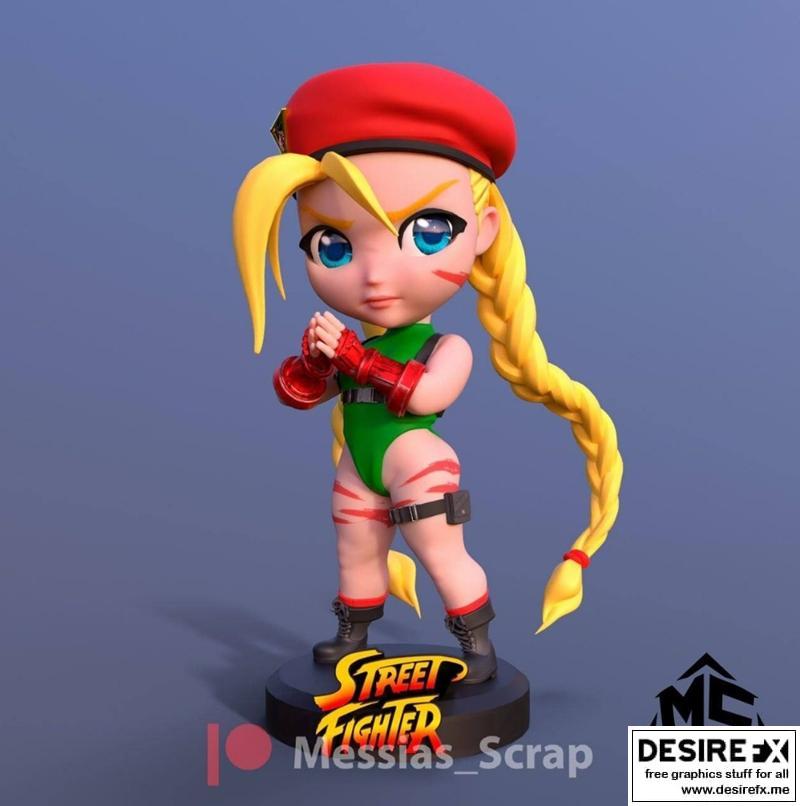 Chibi卡姆莉 3D打印模型|Chibi Cammy – 3D Print Model STL