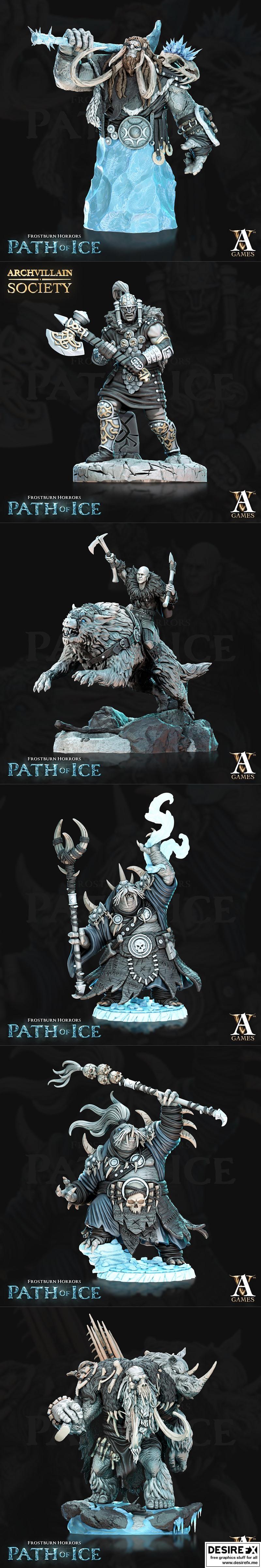 Archvillain Games《冰之路径》3D打印模型|Archvillain Games – Path of Ice December 2022 – 3D Print Model STL