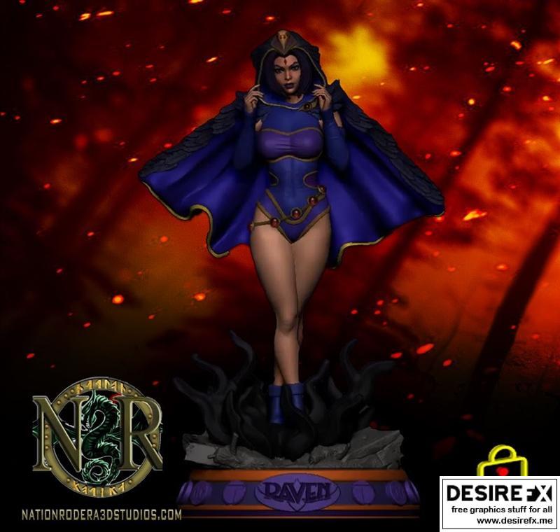 暗黑女神与NSFW版本3D打印模型|Raven and NSFW Version – 3D Print Model STL