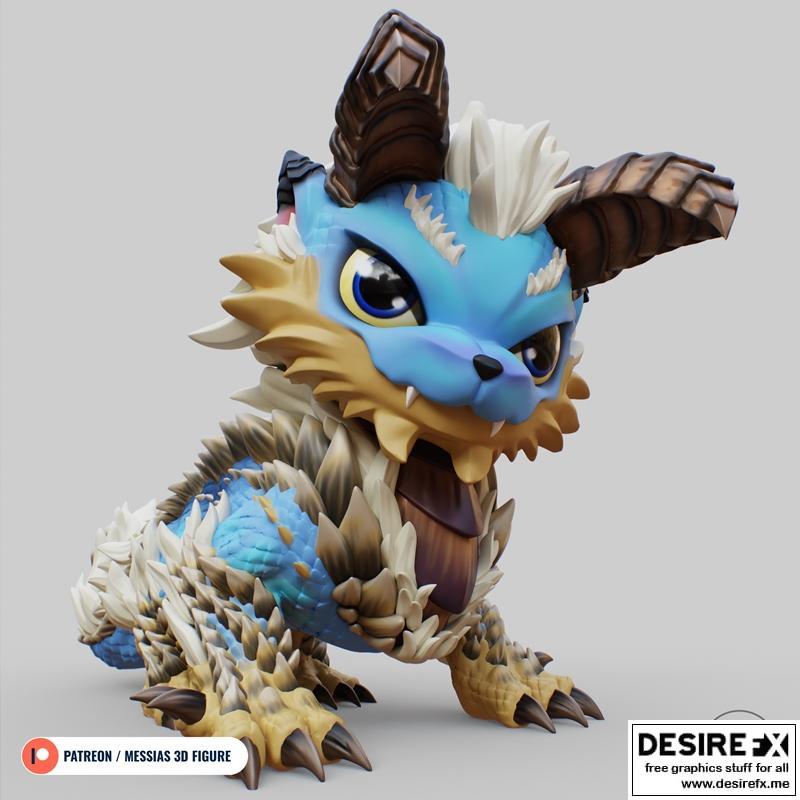 Chibi Zinogre 3D打印模型|Chibi Zinogre – 3D Print Model STL