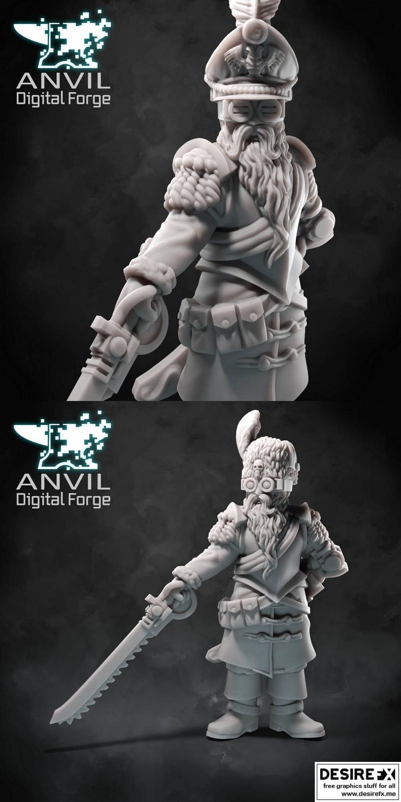 普鲁士剑客——3D打印模型|REG Prussian Fencer – 3D Print Model STL