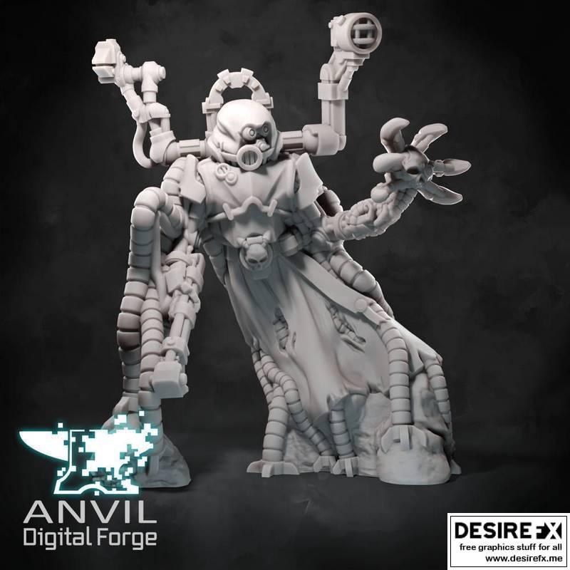 赛博工程师3D打印模型|REG Cyborg Engineer – 3D Print Model STL