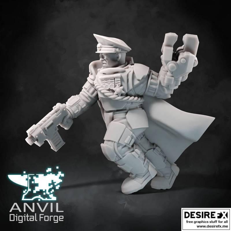 REG装甲军需官 3D打印模型|REG Armoured Commissar – 3D Print Model STL