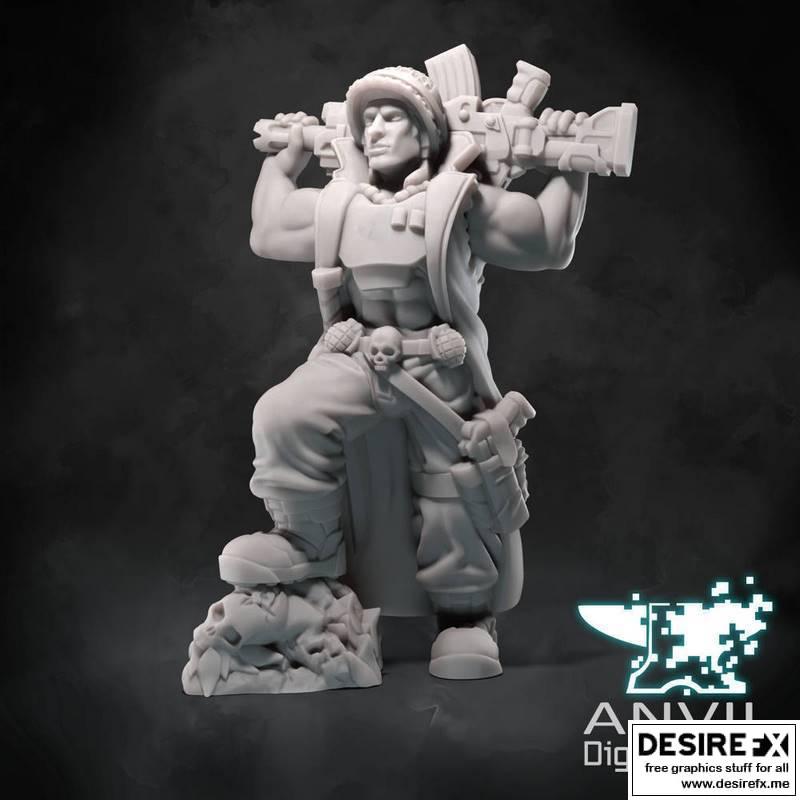 REG丛林军官——3D打印模型|REG Jungle Officer – 3D Print Model STL