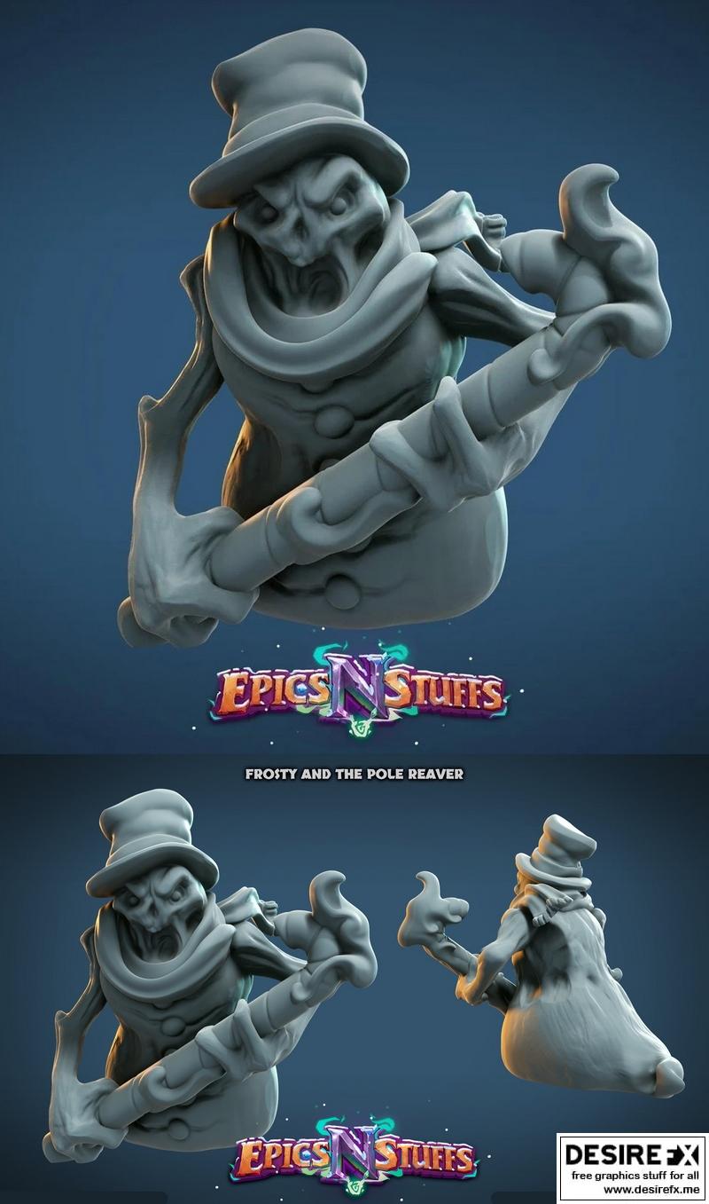 冻霜极地掠夺者——3D打印模型|Epics’N’Stuffs – Frosty the Pole Reaver – 3D Print Model STL
