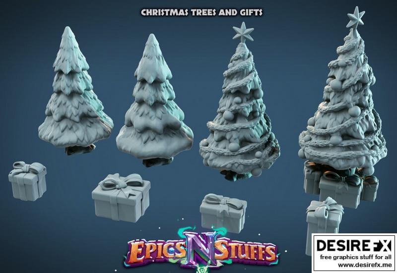 史诗与奇物——圣诞树与礼物 3D打印模型|Epics’N’Stuffs – Christmas Trees and Gifts – 3D Print Model STL