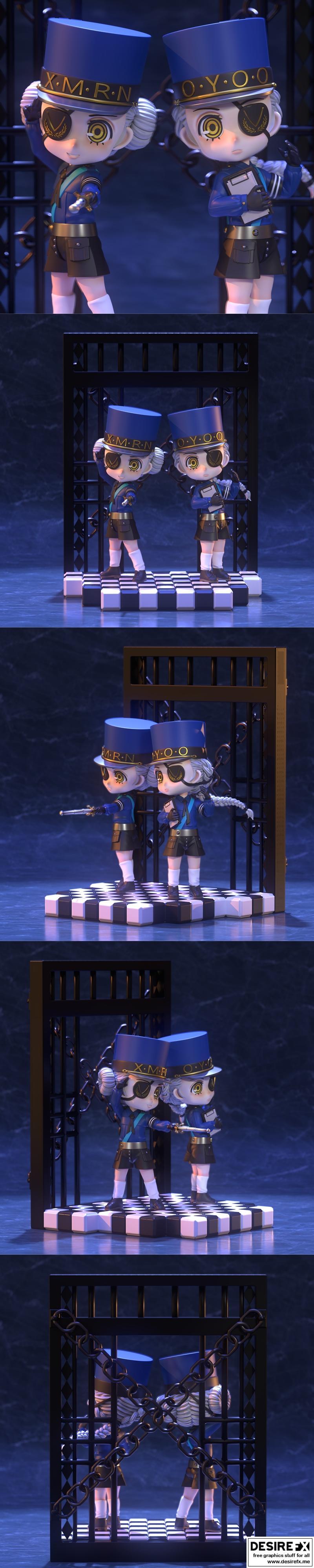 Justine与Caroline 3D打印模型|Justine and Caroline – 3D Print Model STL